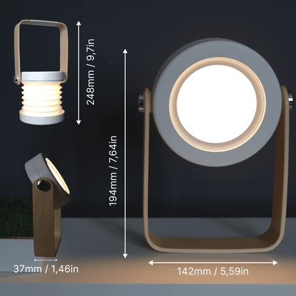 4-in-1 LED Lantern Reading Lamp